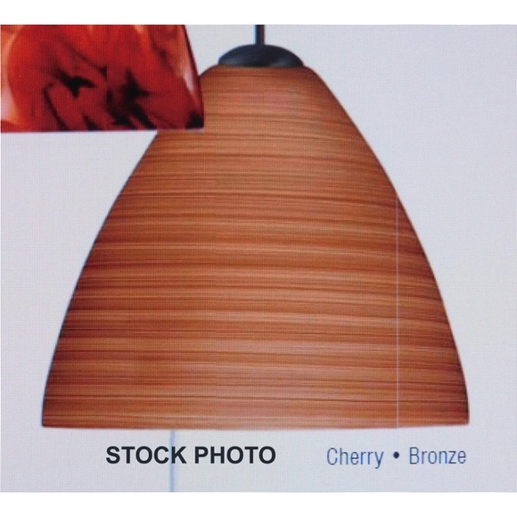 Besa Lighting 1XC-1779CH-BR Mia 12V Mini Pendant-Cherry Glass-Bronze-Disc-NIOB - Picture 12 of 12